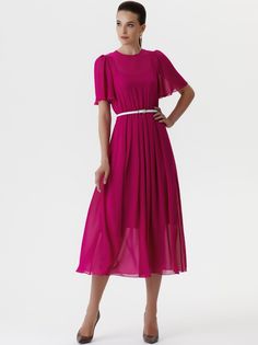 Платье женское Арт-Деко P-824 розовое 44 RU