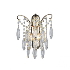 Бра хрустальное в цвете золото De City 111025302 Бриз 2*60W E27 220 V