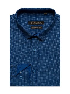 Рубашка мужская Imperator Twist 12 синяя 40/178-186