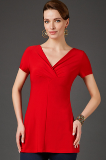Блуза женская Арт-Деко L-1136 красная 50 RU