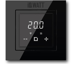 Электронный программируемый термостат IQ THERMOSTAT D black WI-FI Iqwatt