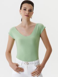 Блуза женская Арт-Деко L-1044 зеленая 50 RU