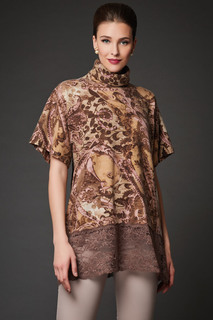 Блуза женская Арт-Деко Z-1141 коричневая 44 RU