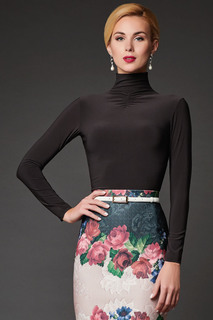 Блуза женская Арт-Деко Z-974 коричневая 52 RU