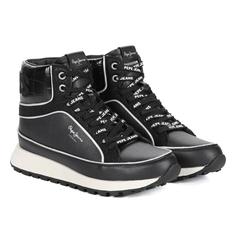 Ботинки женские Pepe Jeans London DEAN PATCH PLS31377 черные 37 EU