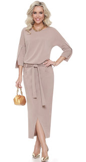 Платье женское DSTrend Н56-00047676 бежевое 56 RU