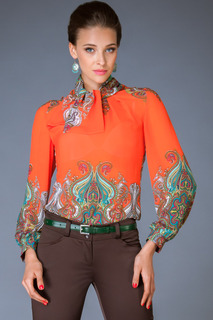 Блуза женская Арт-Деко R-1177 оранжевая 42 RU