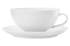 Чайная пара Maxwell & Williams Даймонд чашка 0.25л блюдце фарфор MW688-DV0067_