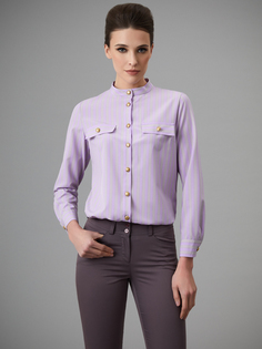Блуза женская Арт-Деко R-1371 фиолетовая 52 RU