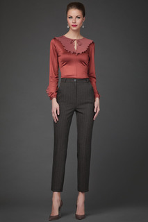 Брюки женские Арт-Деко B-222 коричневые 44 RU