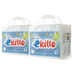 Подгузники трусики детские Ekitto 4 размер L, от 9-14 кг 84 шт
