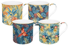 Набор из 4 штук Кружка Easy Life Экватор 0.3л фарфор EL-R0179/EQUA_