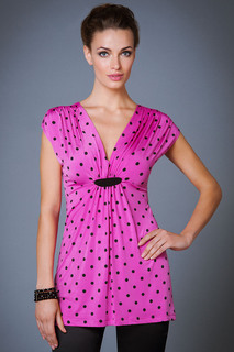 Блуза женская Арт-Деко L-1045 розовая 48 RU