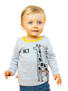 Свитшот детский КотМарКот 421121410 ,серый ,74