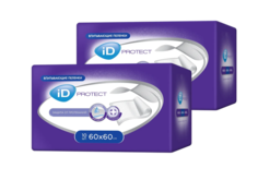 Пеленки ID Protect 60x60 10 шт. x 2