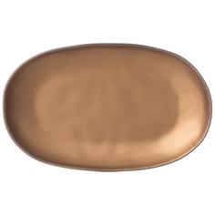 Набор из 2 штук Блюдо Bronco Bronze 29х17х3см, фарфор 474-194_