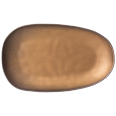 Набор из 2 штук Блюдо Bronco Bronze 35.5х21х4см, фарфор 474-193_