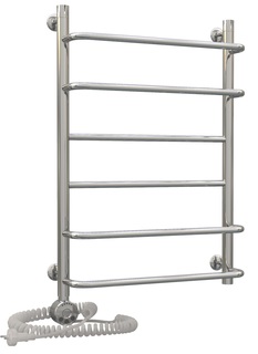 Электрический полотенцесушитель Акванерж скоба-прямая 700x600 левый тэн Aquanerzh