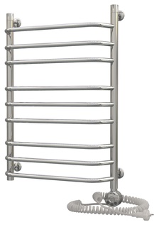 Электрический полотенцесушитель Акванерж трапеция групповая 800x500 правый тэн Aquanerzh