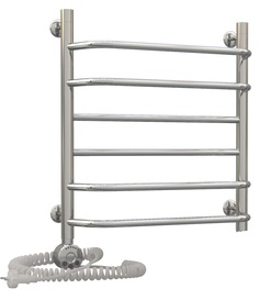 Электрический полотенцесушитель Акванерж трапеция прямая 600x500 левый тэн Aquanerzh