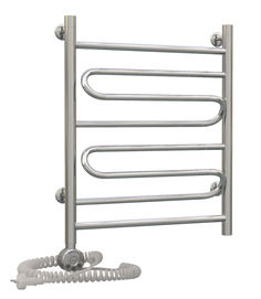 Электрический полотенцесушитель Акванерж зиг-заг 700x600 левый тэн Aquanerzh