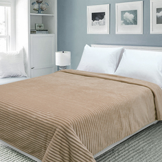 Покрывало 150*200 Happy Family велсофт Волна г/к №79 песочный