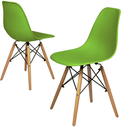Комплект стульев 2 шт. RIDBERG DSW EAMES, green
