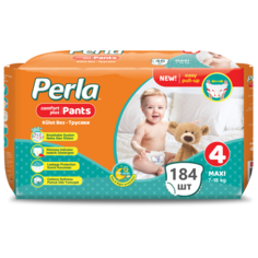 Комплект подгузники-трусики Perla Baby Pants Maxi, 7-18 кг., 4 размер, 4 шт.