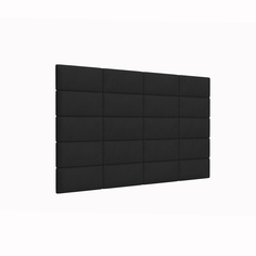 Мягкие обои Eco Leather Black 15х30 см 4 шт. Tartilla