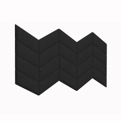Мягкие обои Eco Leather Black 30х30PL см 2 шт. Tartilla