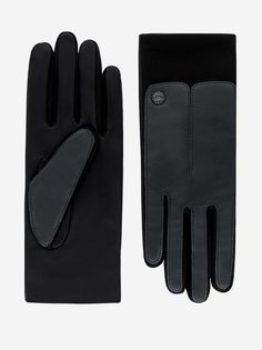 Перчатки женские ROECKL 13012-382 черные, р.7.5