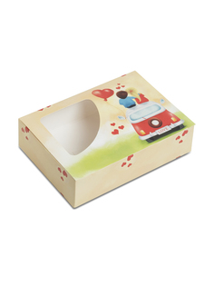 Подарочная картонная коробка для мыла, сладостей, свечей, 300439 Паприка-Корица