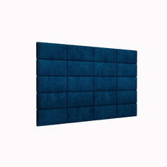 Мягкие обои Velour Blue 15х30 см 4 шт. Tartilla