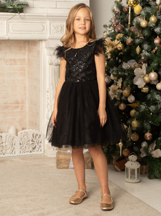 Платье детское Batik 011 п22-07 цвет черный, размер 104 Батик
