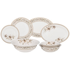 Сервиз столовый на 6 персон 23 предмета Lefard Lilies фарфор 590-273_