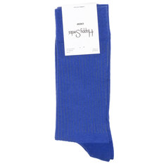 Носки унисекс Happy Socks Happy-Socks-Solid-Rib-Blue синие 41-46