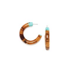 Серьги из бижутерного сплава с деревом Nature Bijoux NB23.1-12-78234