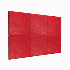 Мягкие обои Eco Leather Red 50х50 см 1 шт. Tartilla