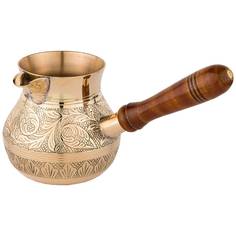 Турка резная Lefard Graving 450мл латунь 733-117_