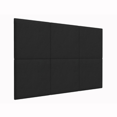 Мягкие обои Eco Leather Black 50х50 см 1 шт. Tartilla