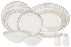 Обеденный сервиз Anna Lafarg Виндзор, 6 персон 27 предметов фарфор AL-1001_27-E11_