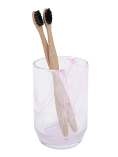 Стакан для зубных щеток Proffi Pink Trendy PH11242 стеклянный