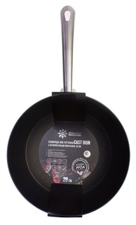 Сковорода универсальная Proffi Cast Iron 28 см Черный PKT0104
