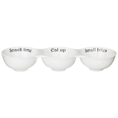 Набор из 6 штук Менажница 3 секции Bronco Soul Kitchen 24х8х4см 70мл фарфор 189-357_