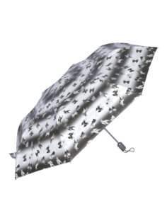 Зонт складной женский автоматический ZEST 23952 серо-белый