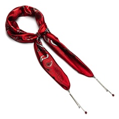 Шейный платок женский FOXTROT 002250 темно-красный, 90х90 см