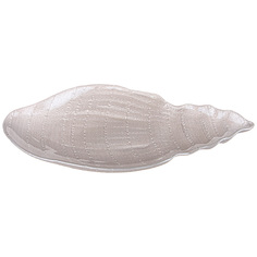 Набор из 4 штук Блюдо Bronco Shell pearl 41см стекло 336-098_