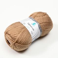 Пряжа "Гармония" 50% шерсть, 50% акрил 245м/100гр (007 лен) Камтекс