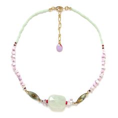 Колье из бижутерного сплава с амазонитом 43,5 см Nature Bijoux NB23.1-15-42611