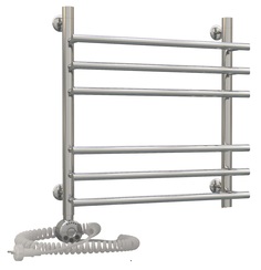 Электрический полотенцесушитель Акванерж модерн прямая групповая 600x600 левый тэн Aquanerzh